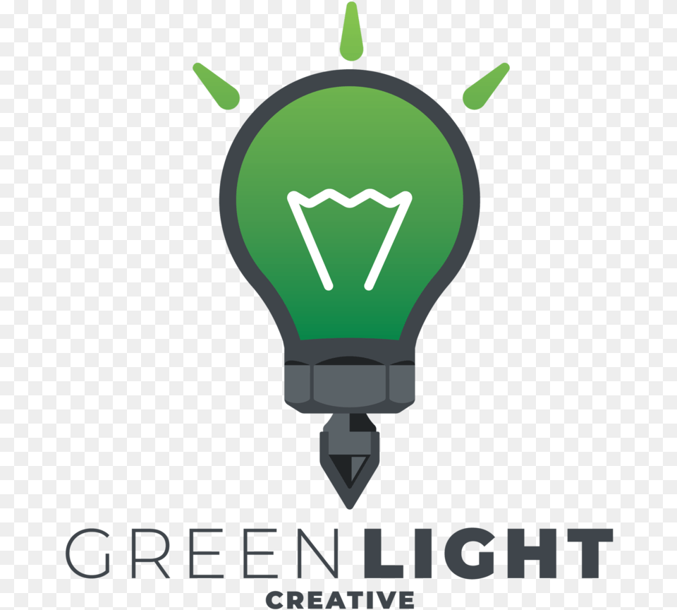 Green Light Creative Illustration, Lightbulb Free Png Download