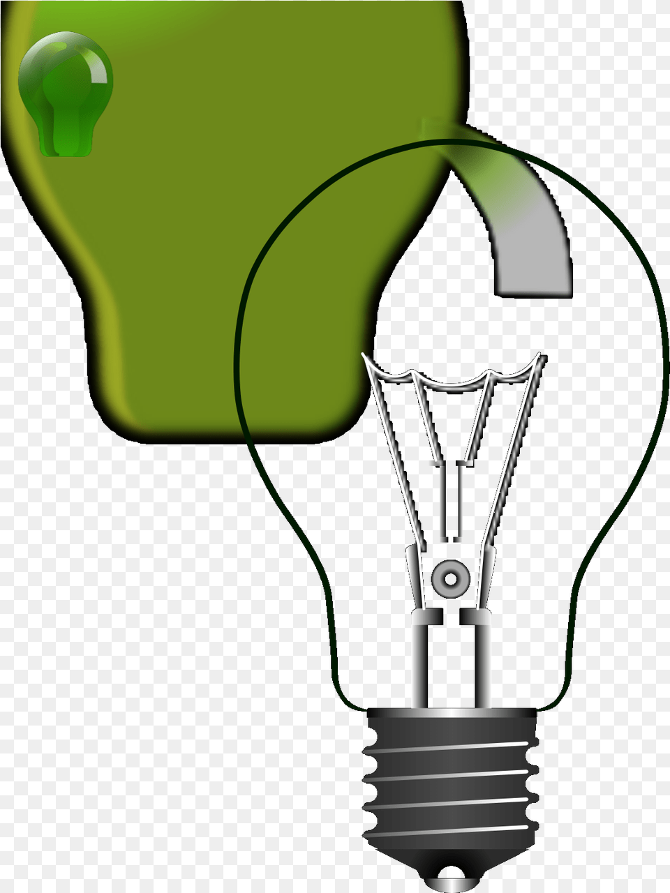 Green Lightbulb Svg Vector Clip Art Svg Clip Art, Light, Smoke Pipe Free Transparent Png