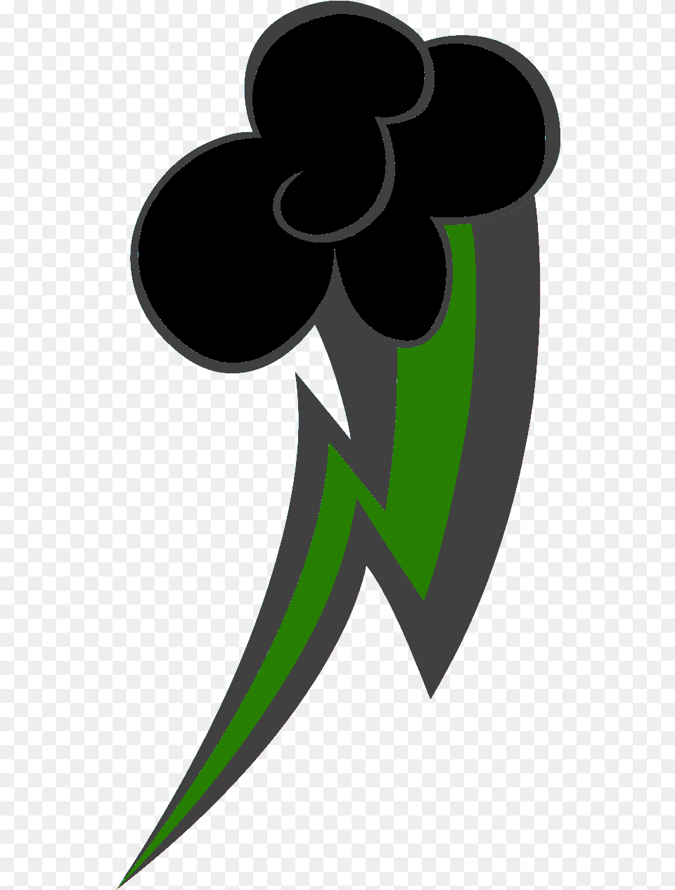 Green Lighting Bolt Mlp Cutie Marks Lightning Bolt Clipart Mlp Cutie Marks Lightning Bolt, Flower, Plant, Person, Blade Free Transparent Png