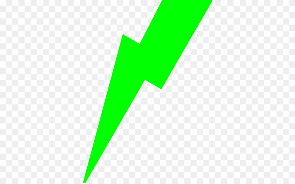Green Lightning Bolt Large Size, Weapon, Blade, Dagger, Knife Png Image