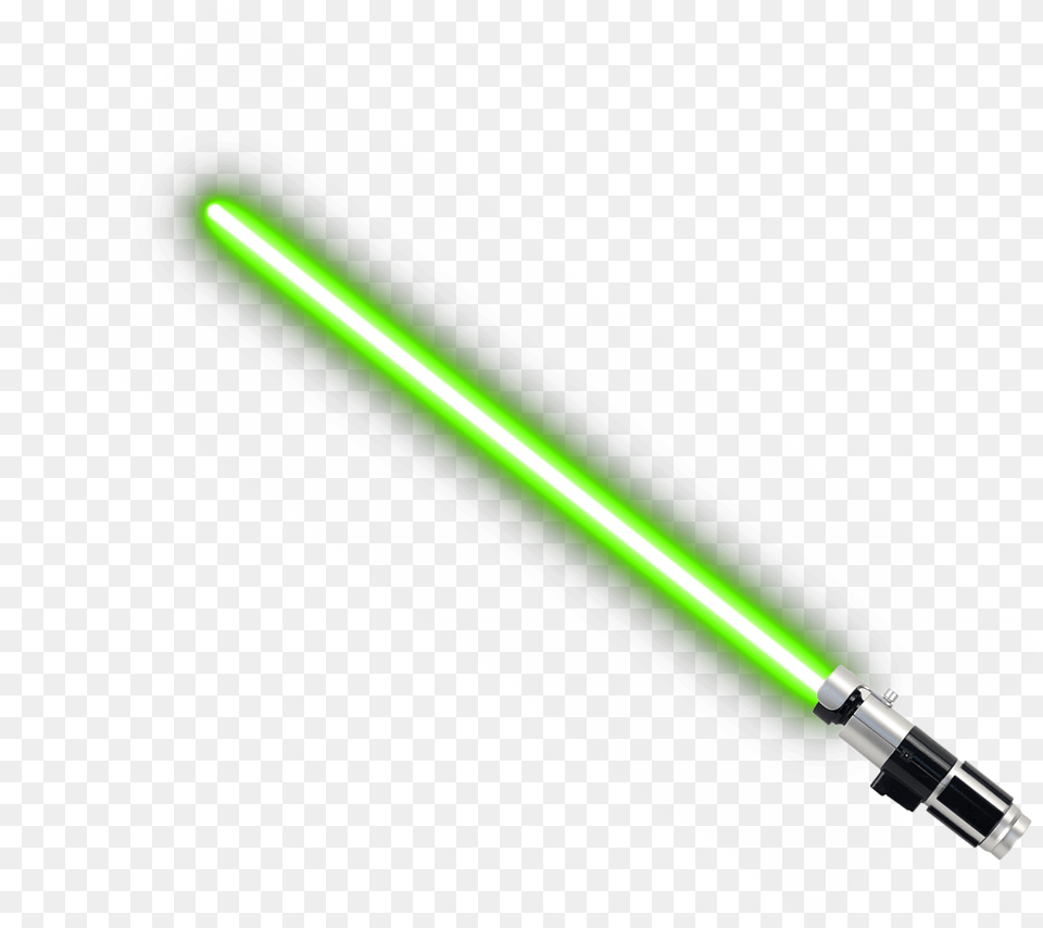 Green Lightsaber Transparent Background Transparent Jedi Lightsaber, Light, Laser, Pen Png