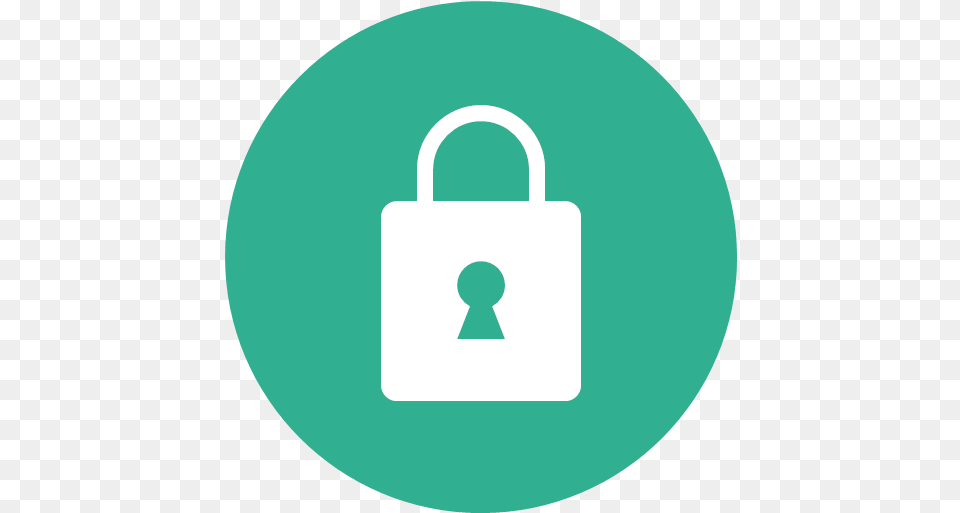Green Lock Privacy Safe Secure Security Circle, Person Free Transparent Png