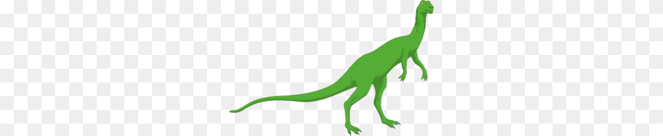 Green Long Necked Standing Dinosaur Clip Art, Animal, Reptile, T-rex Free Png Download