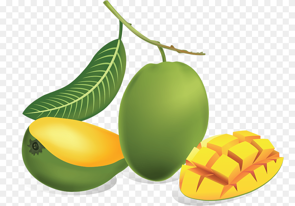 Green Mango, Food, Fruit, Plant, Produce Free Png Download