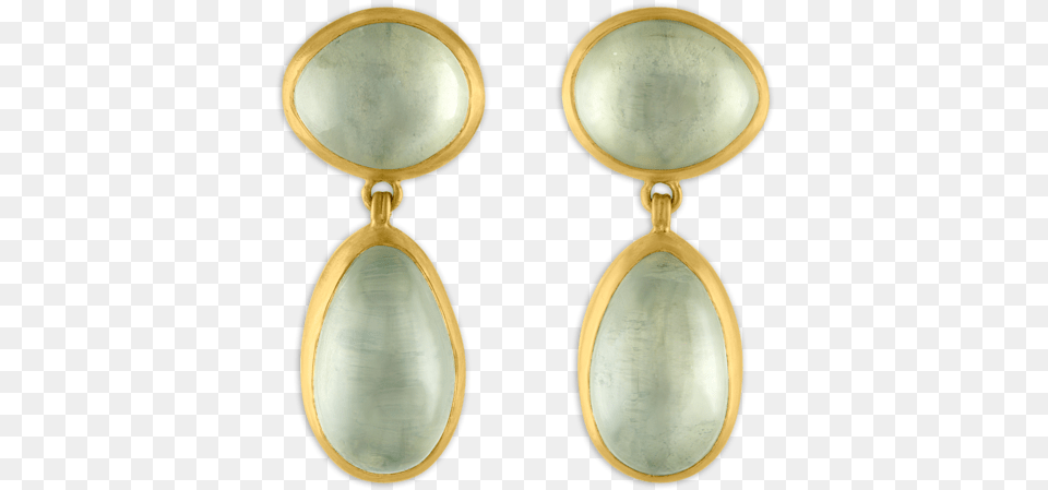 Green Mango Moonstone Amphora Earrings Earrings, Accessories, Earring, Jewelry, Gold Free Png Download