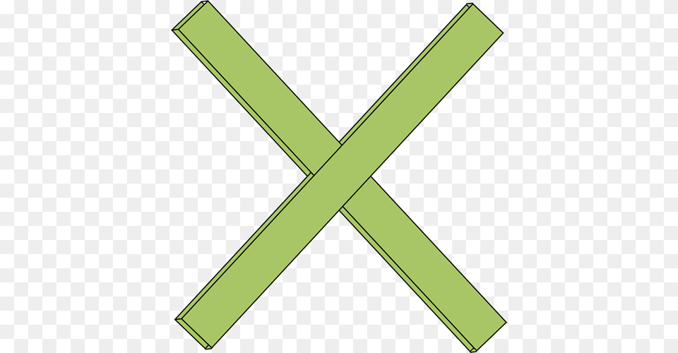 Green Math Multiplication Sign Clip Art Samaikyandhra Movement, Symbol, Blade, Dagger, Knife Free Png