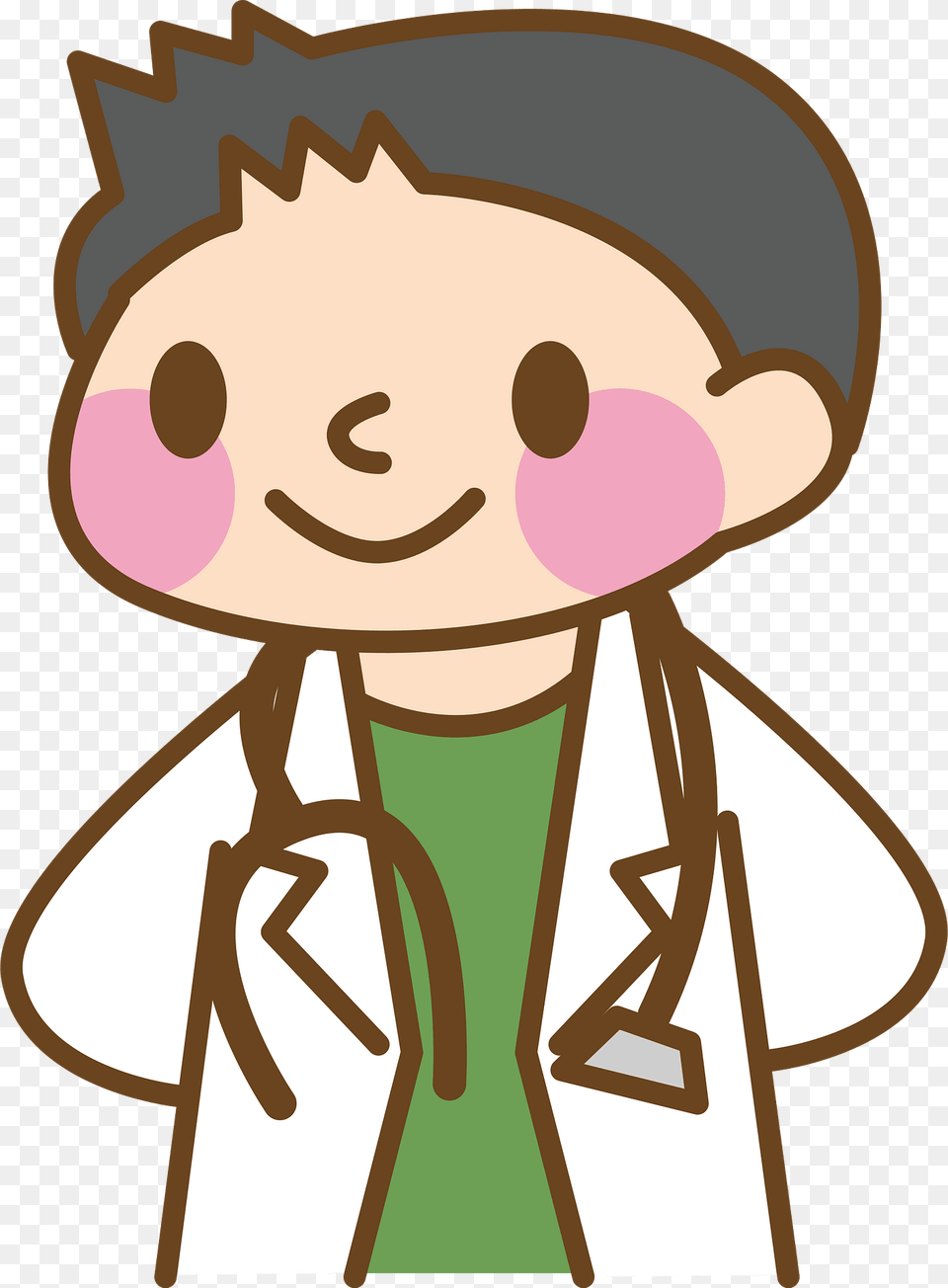Green Medical Doctor Man Clipart, Clothing, Hat, Bag, Cartoon Free Png