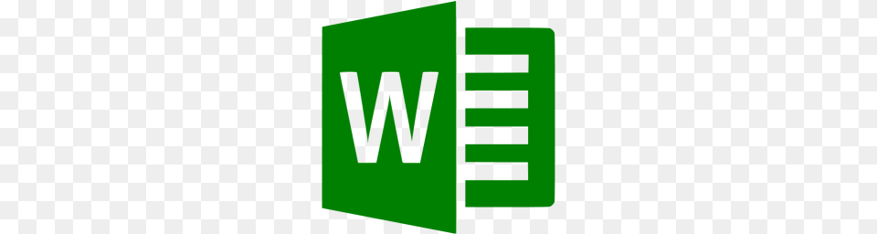 Green Microsoft Word Icon Free Png