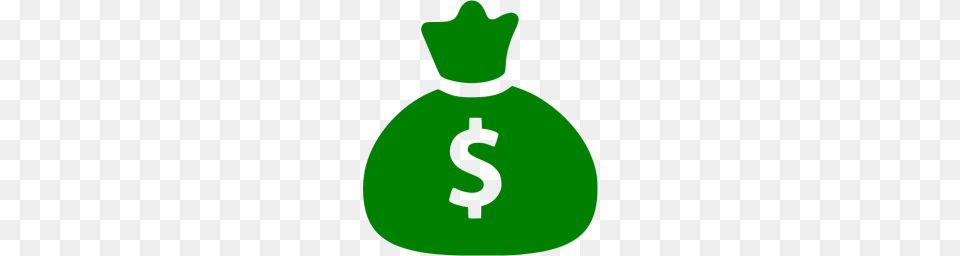 Green Money Bag Icon Free Transparent Png