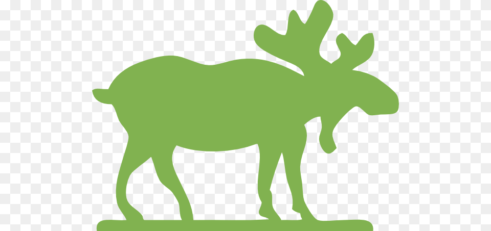 Green Moose Clip Arts Animal, Mammal, Wildlife, Cattle Free Png Download