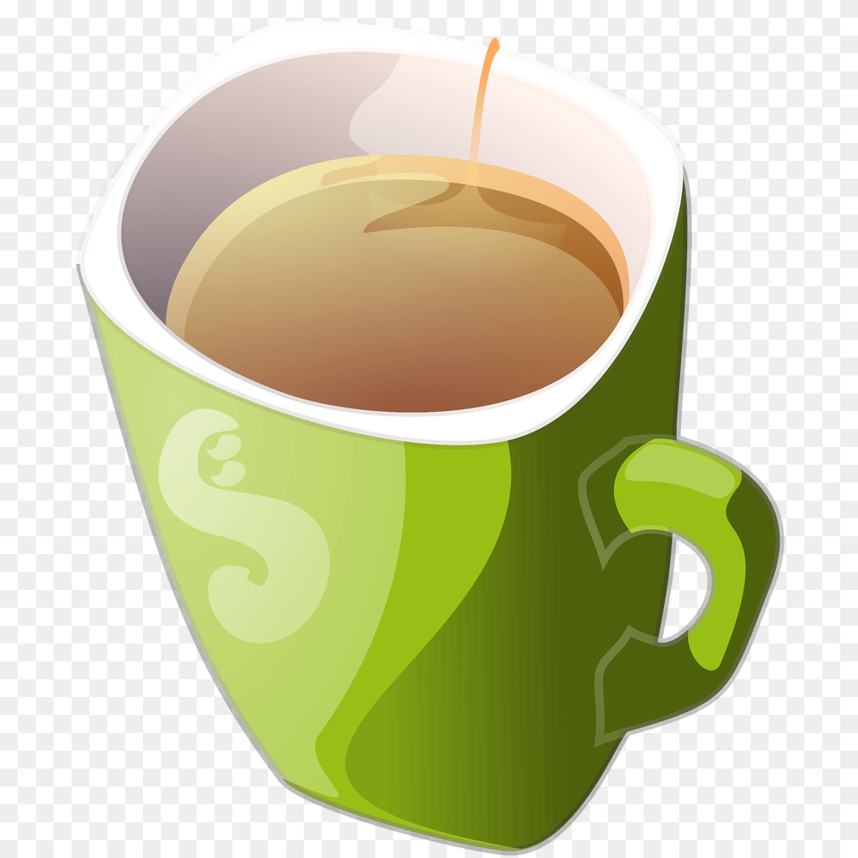 Green Mug Of Tea Clipart, Cup, Beverage, Coffee, Coffee Cup Free Png Download