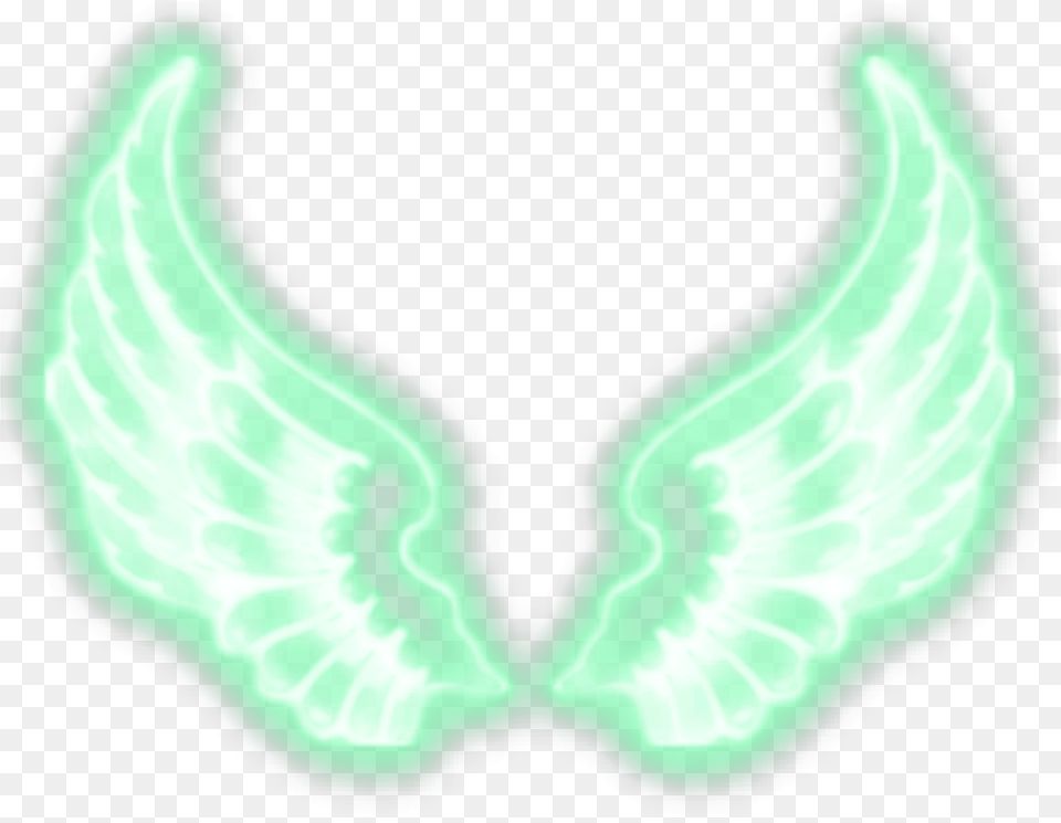 Green Neon Glow Wings Greenwings Spiral Swirl White Neon Wings, Light, Accessories Free Png