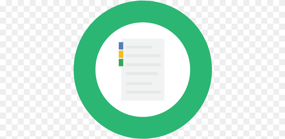 Green Note Notepad Icon Circle, Page, Text, Disk Png Image