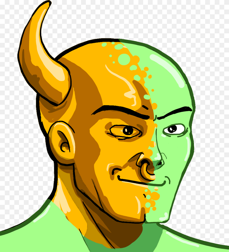 Green Nujak Golden Bull Run Leaky Eye Luca Brainlet, Person, Face, Head, Photography Free Transparent Png