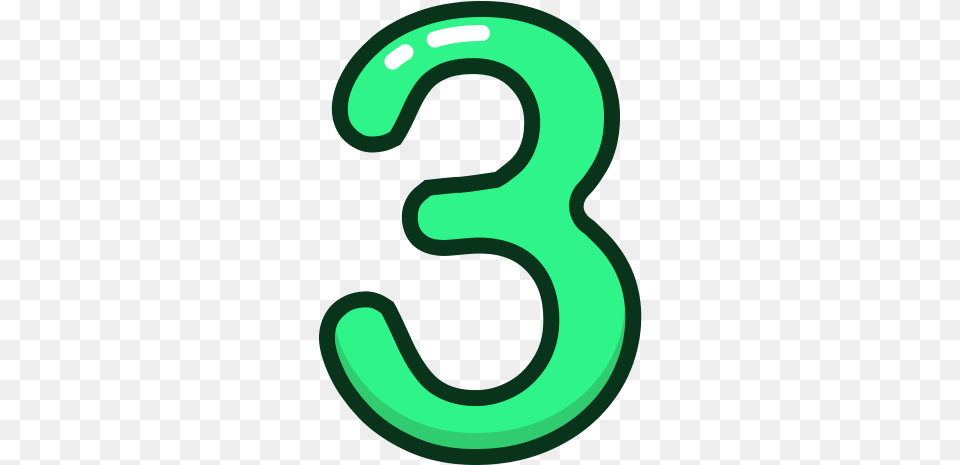 Green Number Numbers Study Three 5 Verde, Symbol, Text, Appliance, Blow Dryer Free Png