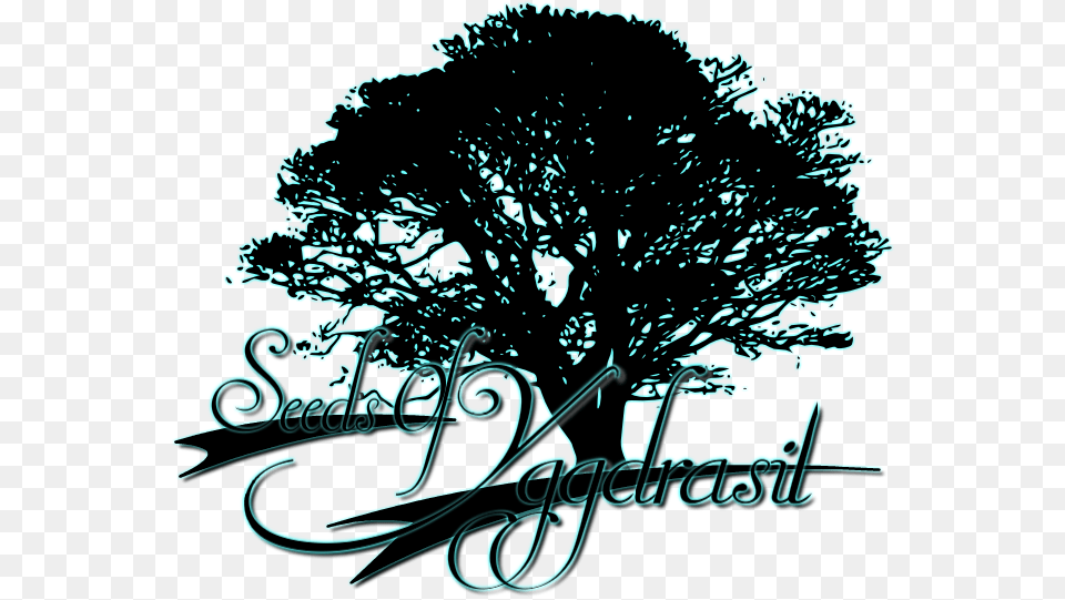 Green Oak Tree Silhouette, Plant, Outdoors, Art, Nature Free Png