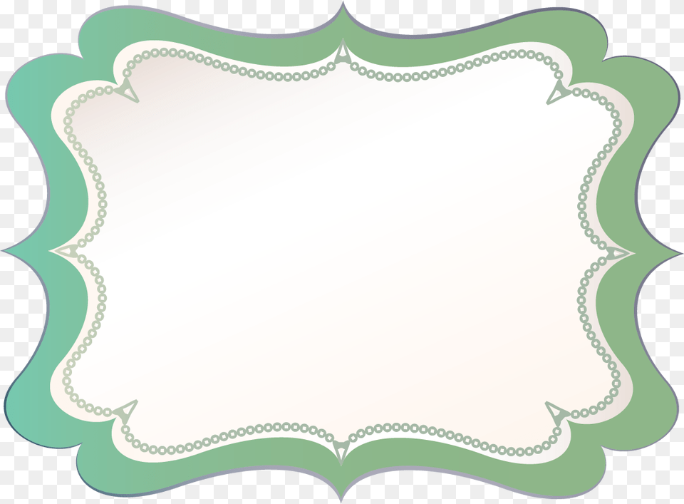 Green Outline Point Middle Tray With White Inside Badge Iso, Mirror Free Transparent Png