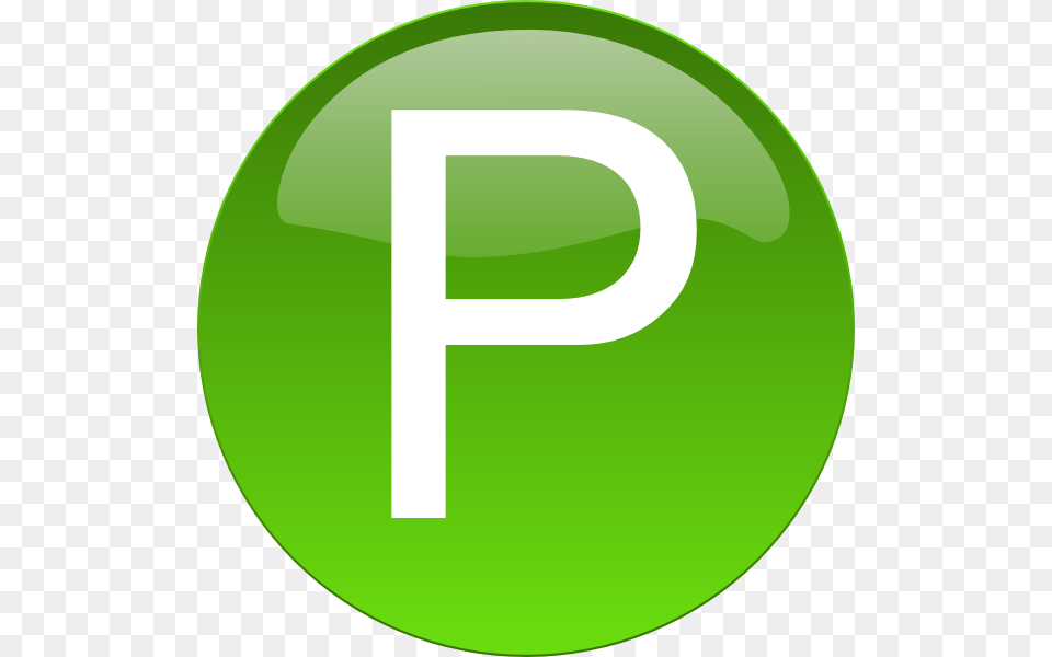 Green P Clip Art, Disk, Text, Symbol, Number Free Png Download