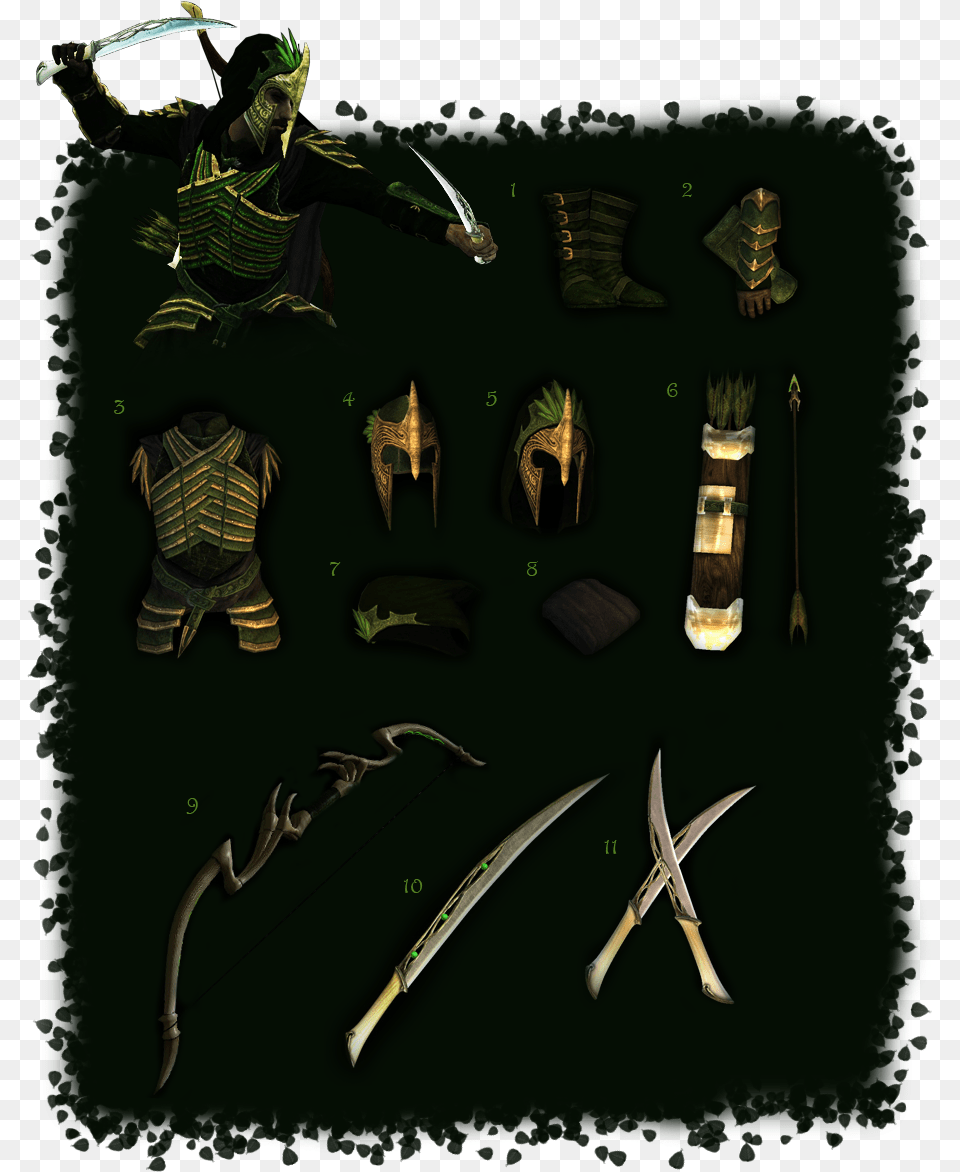 Green Pact Armor Illustration, Sword, Weapon, Blade, Dagger Free Png