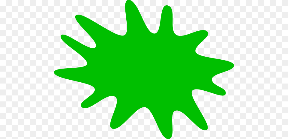 Green Paint Splat Clip Art, Leaf, Plant, Animal, Fish Free Png Download