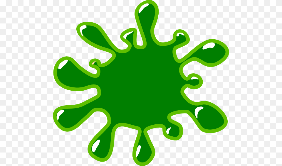 Green Paint Splat Clipart, Leaf, Plant Free Png Download
