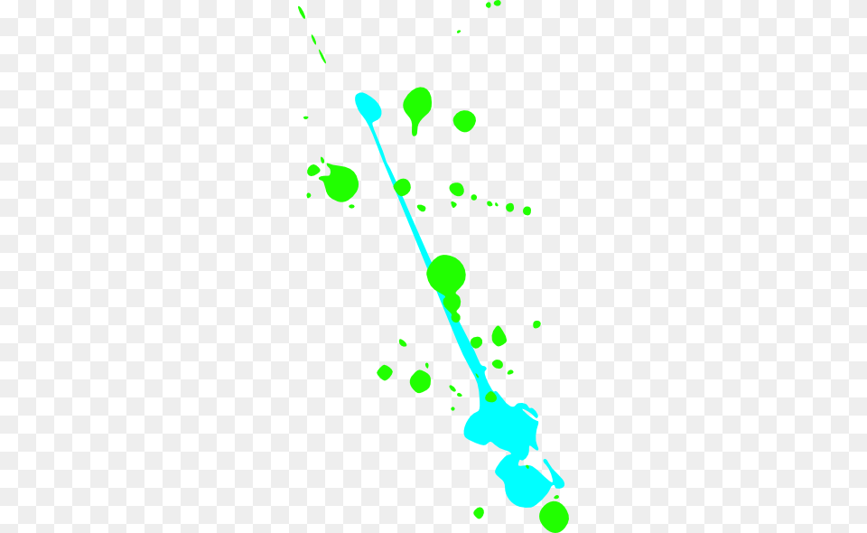 Green Paint Splatter, Brush, Device, Tool Png Image