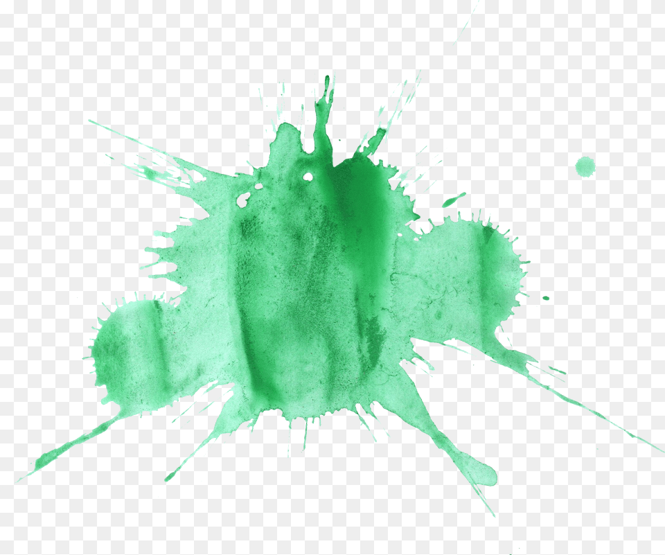 Green Paint Splatter Watercolor Splash Background Green, Stain, Person Png Image