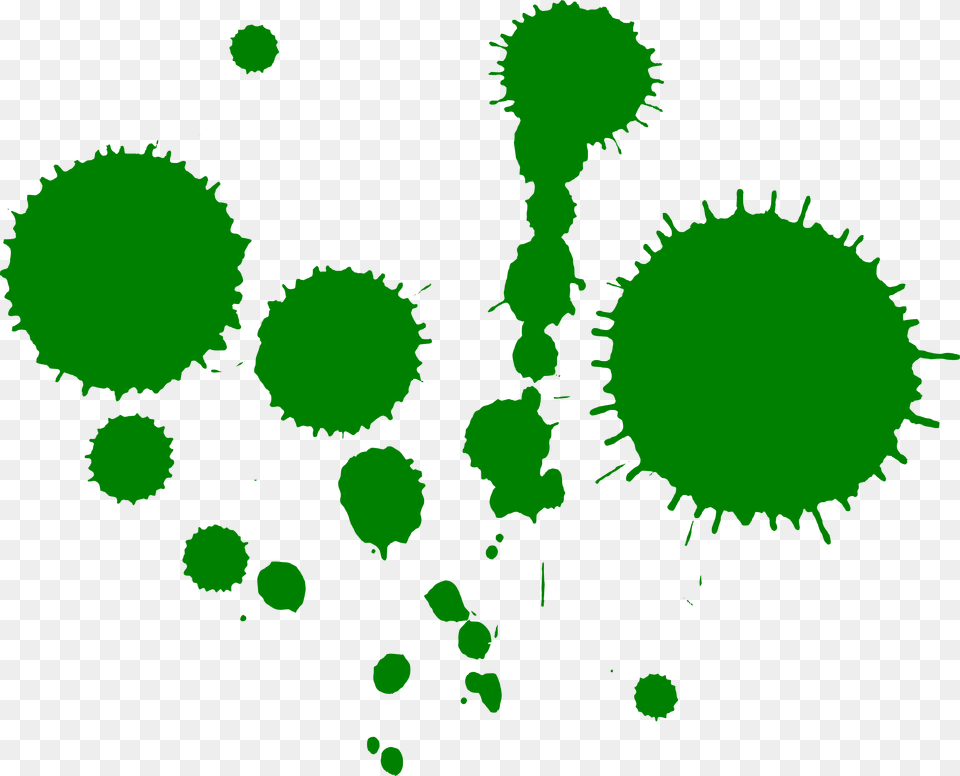 Green Paint Splatters Dark Green Splash Paint Clipart, Stain Png Image