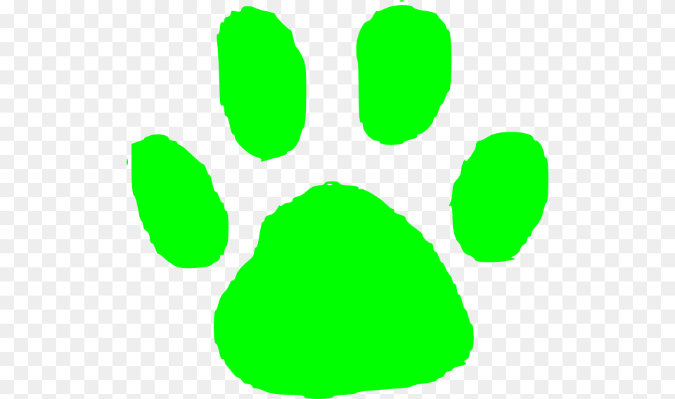 Green Pawprint Clip Art, Footprint Free Png