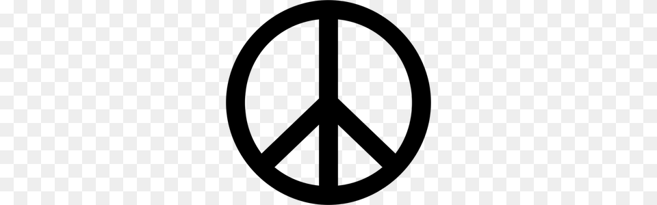 Green Peace Symbol Clip Art, Gray Png Image