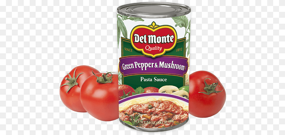 Green Pepper Amp Mushroom Pasta Sauce Del Monte Green Pepper And Mushroom Pasta Sauce, Aluminium, Food, Ketchup, Tin Png