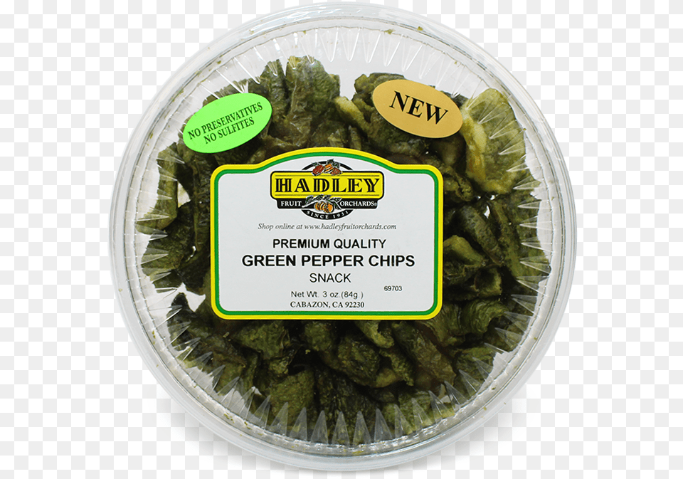 Green Pepper Chips Hadley Fruit Orchards, Food, Relish, Pickle, Plate Free Png