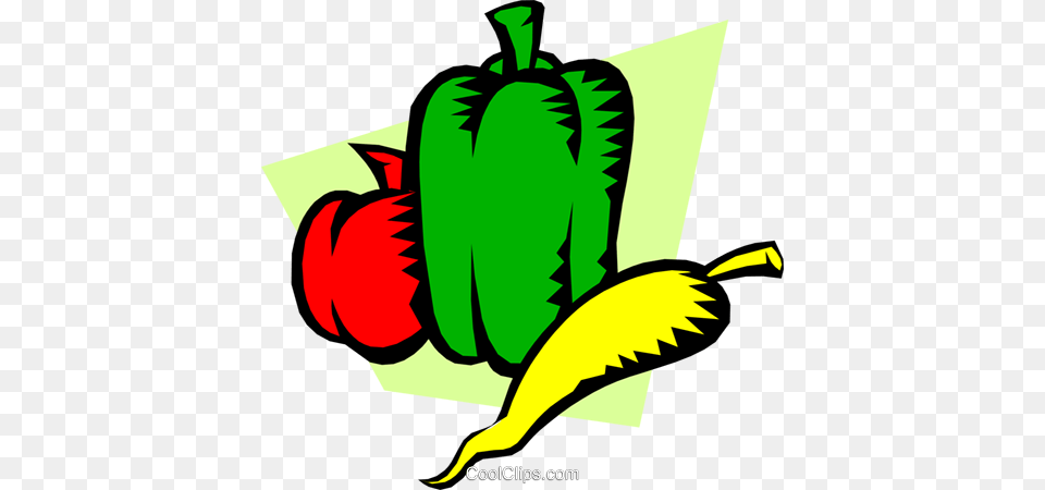 Green Peppers Royalty Vector Clip Art Illustration, Produce, Food, Vegetable, Plant Free Transparent Png