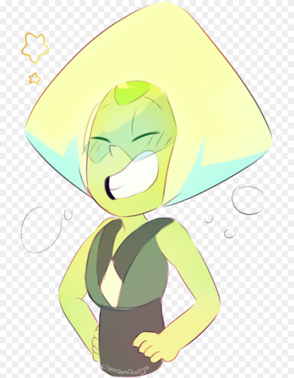 Green Peridot And Squetch Image Steven Universe Peridot Smiling, Book, Comics, Publication, Clothing Free Png Download