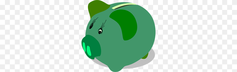 Green Piggy Bank Clip Arts For Web, Piggy Bank Png Image