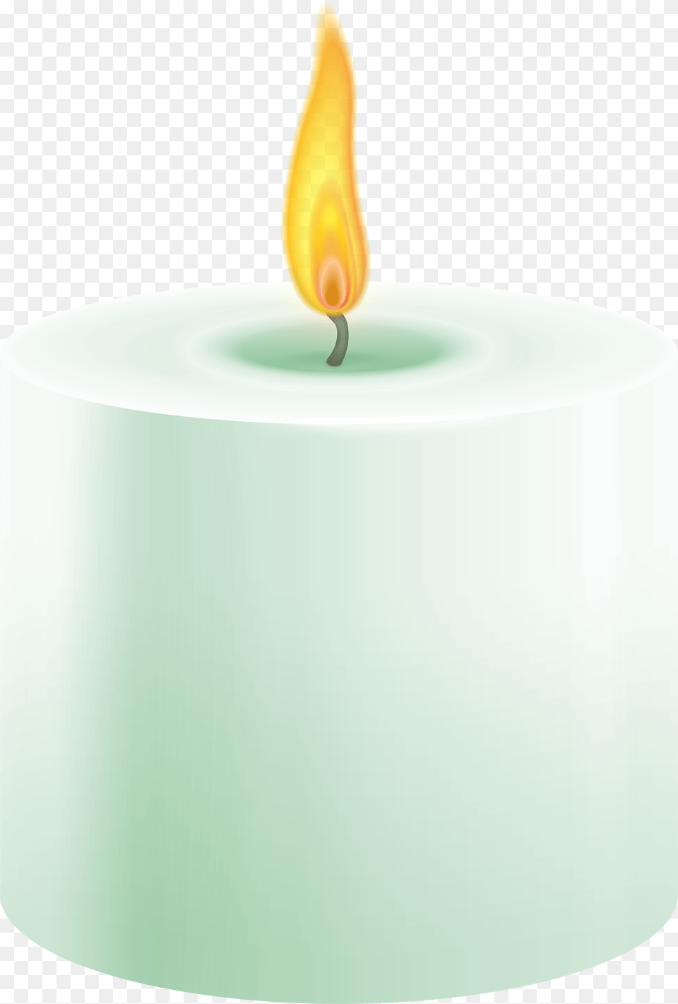 Green Pillar Candle Clip Art Flame, Fire Free Png