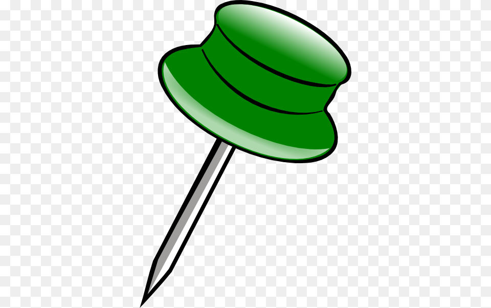 Green Pin Clip Art At Clker Pin, Blade, Dagger, Knife, Weapon Free Png Download