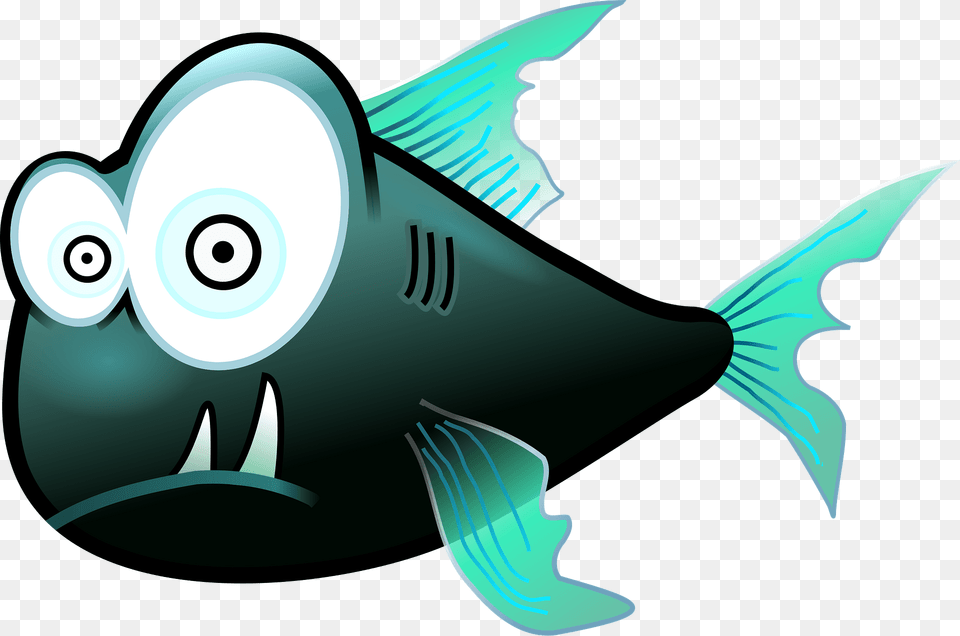 Green Piranha Clipart, Animal, Sea Life, Fish, Shark Png Image