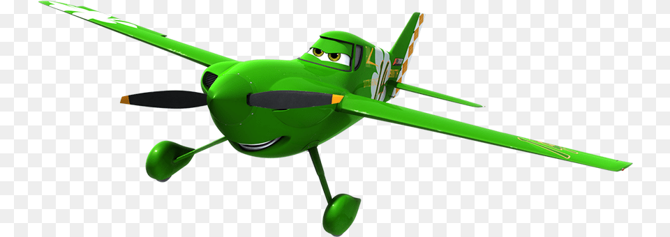 Green Plane From The Movie Disney Planes, Aircraft, Airplane, Transportation, Vehicle Png Image