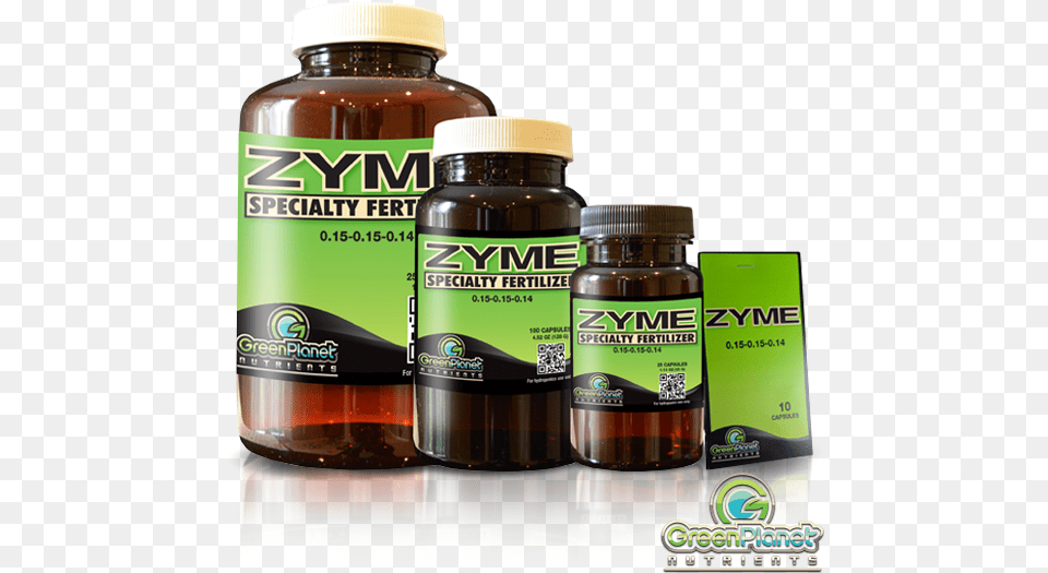 Green Planet Zyme Capsules Green Planet Zyme 10 Caps, Qr Code, Bottle, Food, Seasoning Png