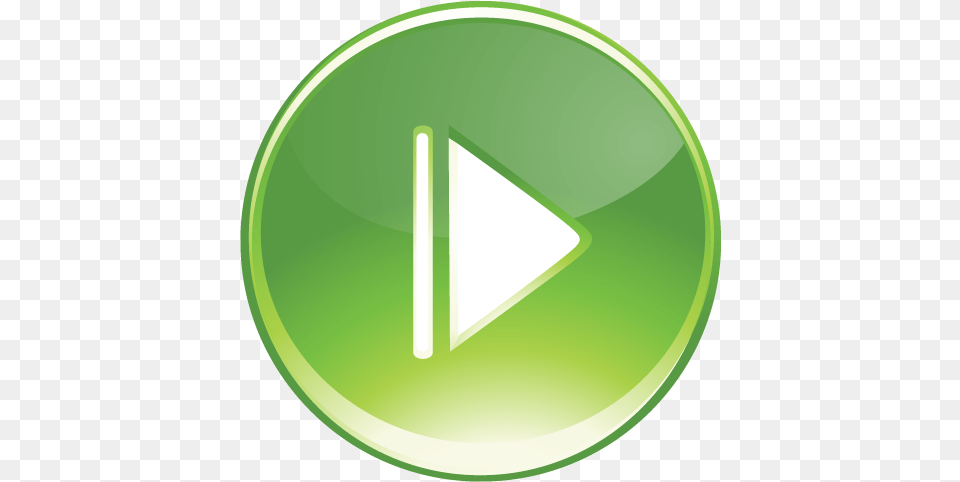 Green Play Icon Video Play Icon Green, Disk, Symbol, Triangle Png Image