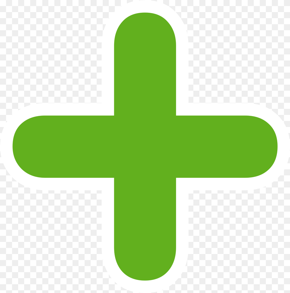 Green Plus Sign Clipart Cross, Symbol, Logo, First Aid Free Png