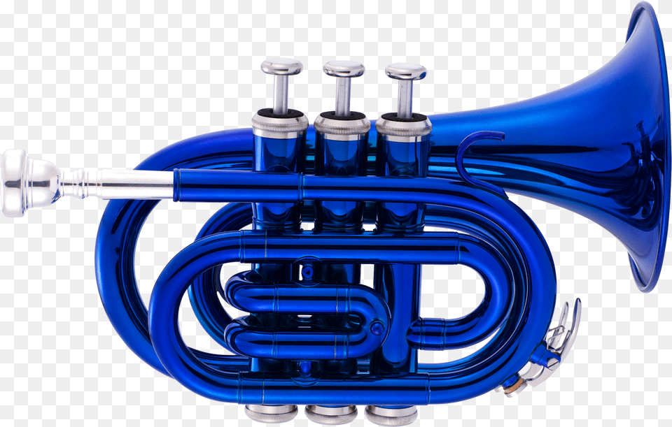 Green Pocket Trumpet, Brass Section, Horn, Musical Instrument, Flugelhorn Free Transparent Png