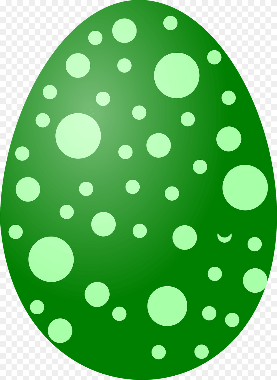 Green Polka Dot Easter Egg Clipart, Easter Egg, Food, Disk Free Transparent Png