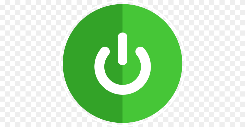 Green Power Button Strategy Icon Green, Symbol, Sign, Disk Free Transparent Png