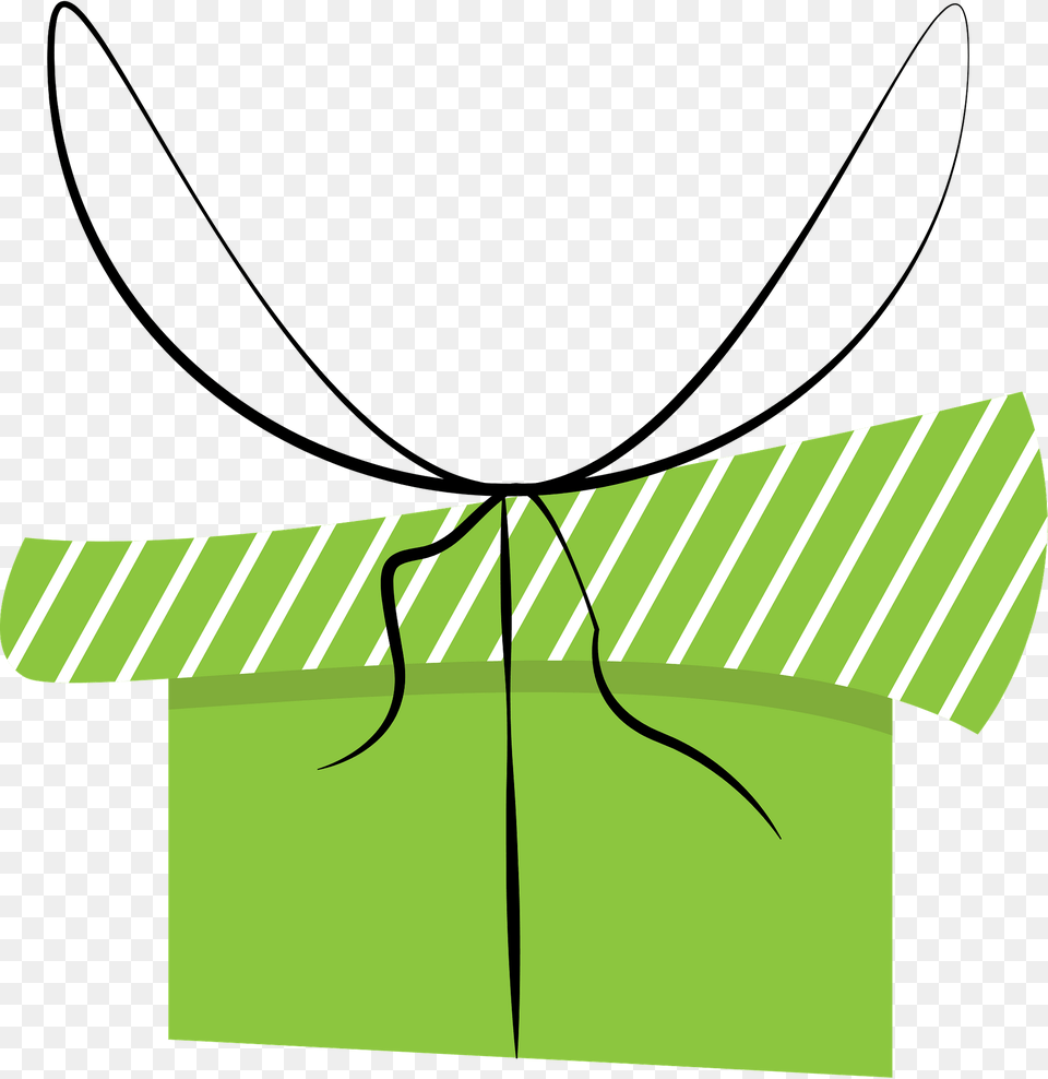 Green Present Clipart, Bow, Weapon Free Png Download
