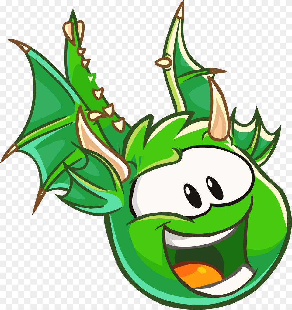 Green Puffle Dragon Club Penguin Dragao, Animal, Fish, Sea Life, Shark Png