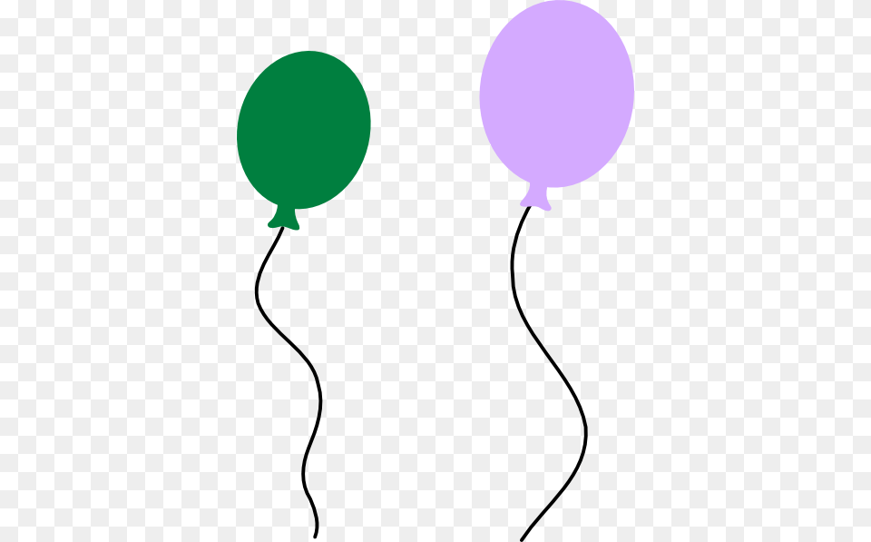 Green Purple Balloon Pair Clip Art Png Image