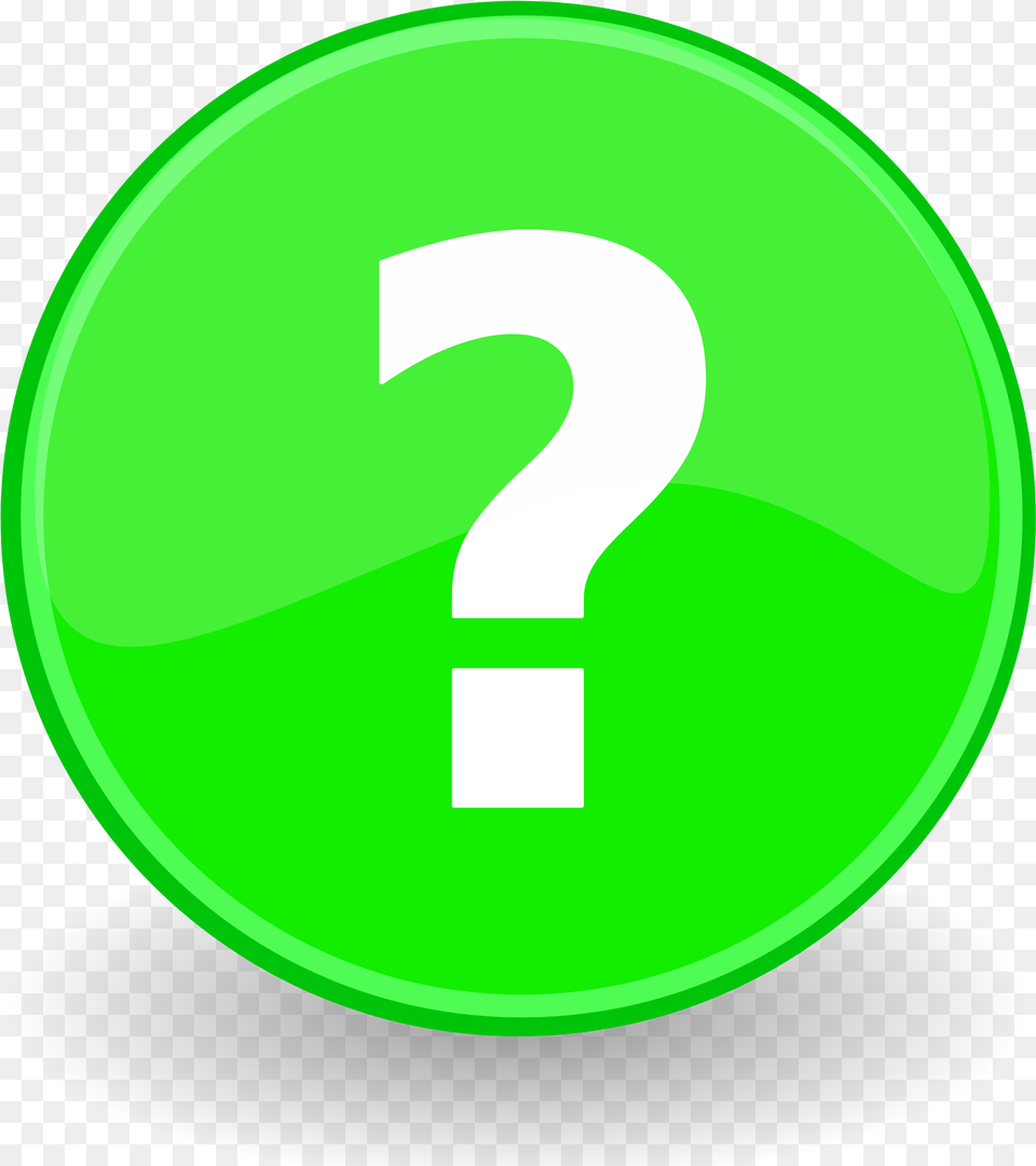 Green Question Mark Help File Icon Green, Symbol, Disk, Text, Light Png