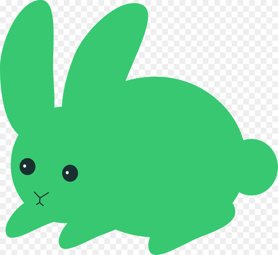 Green Rabbit Clipart, Animal, Mammal Free Png Download